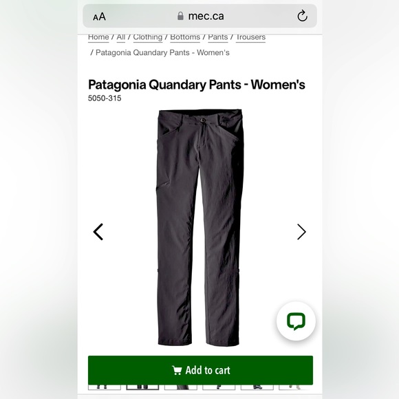 Patagonia Pants Size 12 Woman - Picture 2 of 4